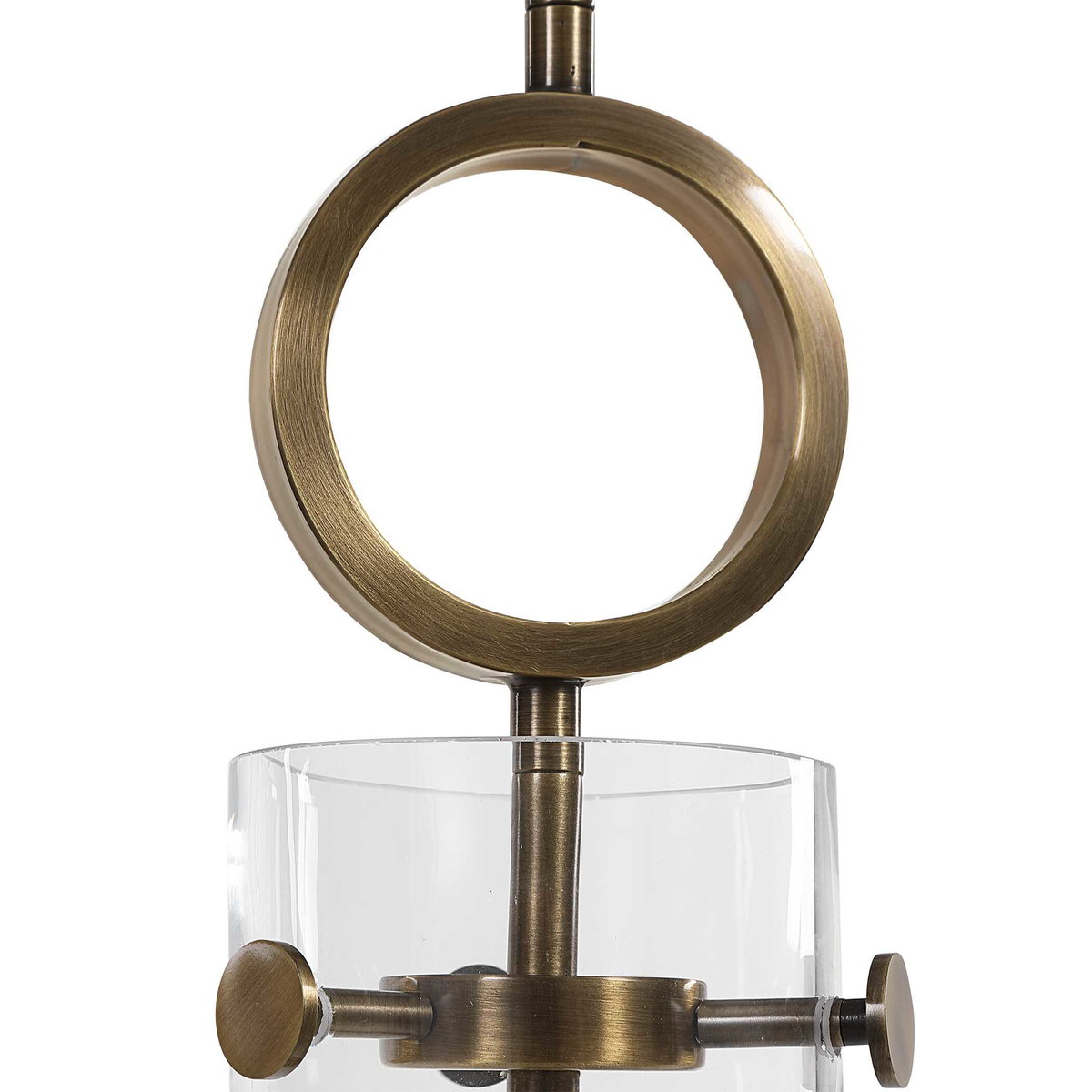 Imbuto Funnel Glass 1 Light Pendant, by Uttermost, 1'2.5" width x 1'7" height x 1'2.12" diameter x 1'2.12" depth View 6