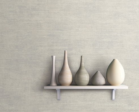 Heathered Wool Cream Wallpaper