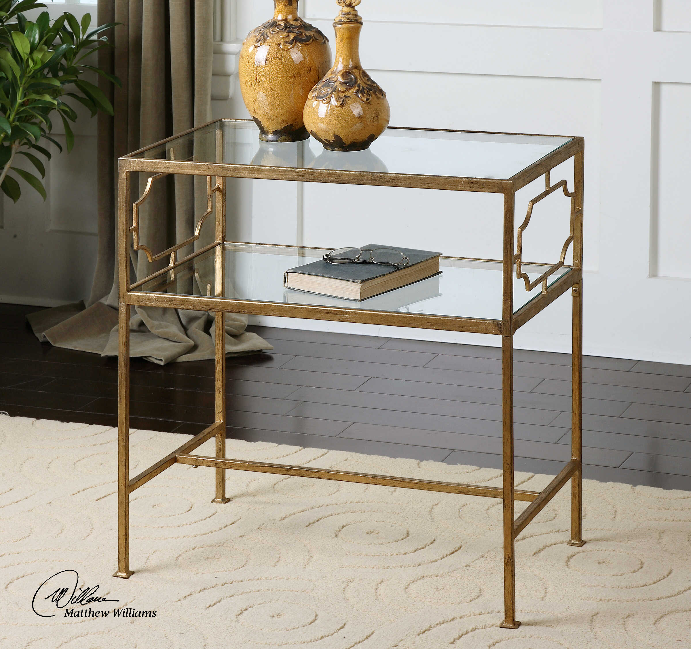Genell Side Table, Furniture by Uttermost, 23.87" width x 25.75" height x 14" depth View 4