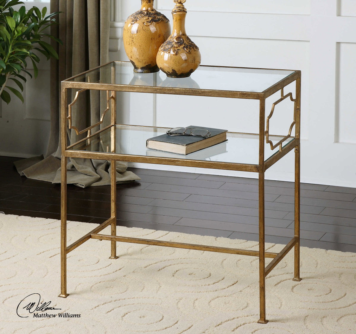 Genell Side Table, Side & End Table by Uttermost, 23.87" width x 25.75" height x 14" depth View 4