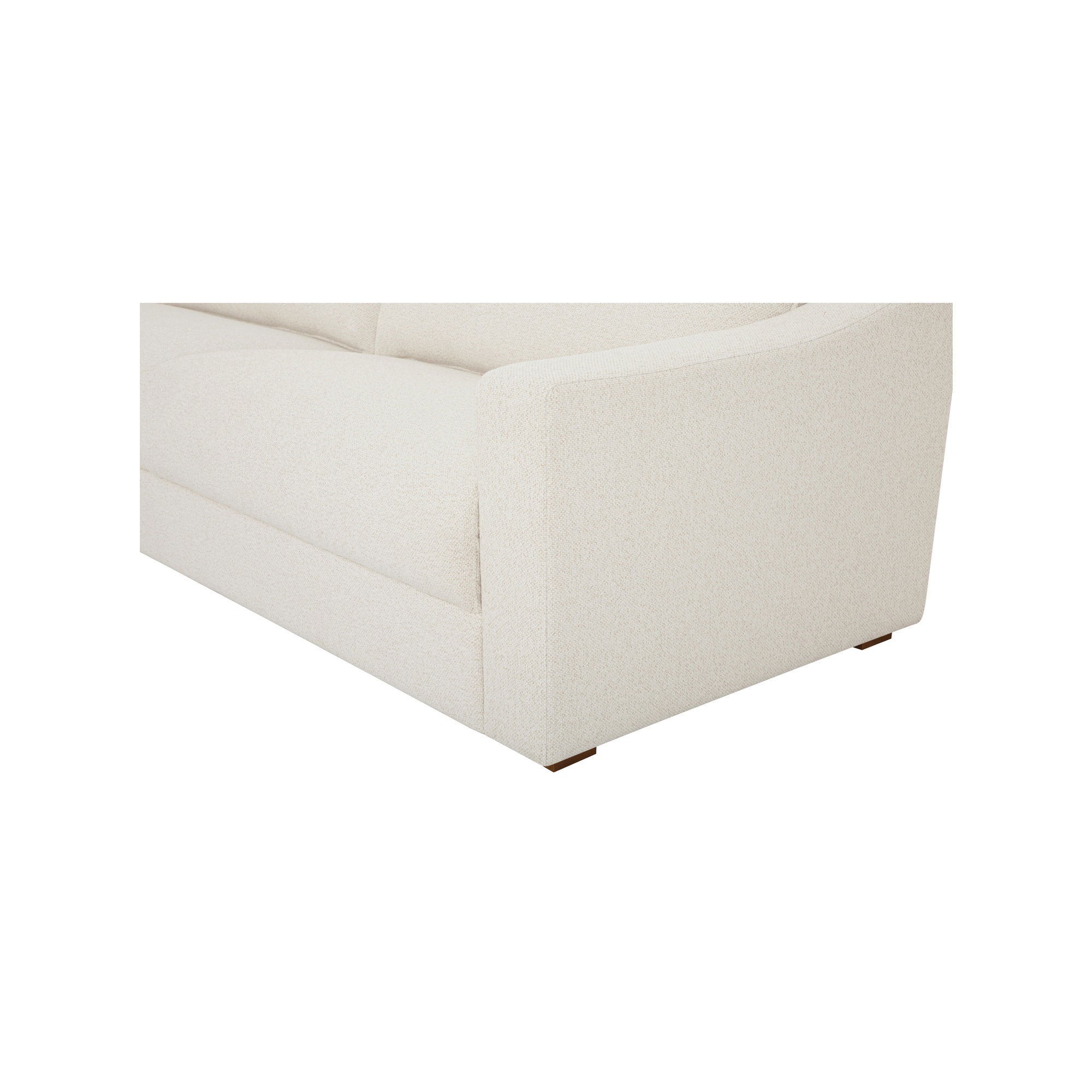 Farrow Sectional Flecked Oat Left, Sectional Sofa by Moe's Home, 130.5" width x 31.75" height x 61.5" depth View 5