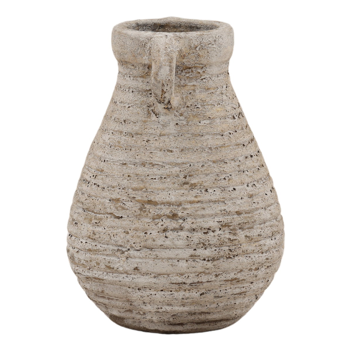 Graeden Vase Antique White, Decor by Dovetail, 7.76" width x 10.24" height x 7" depth View 3