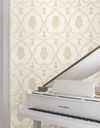 Royal Damask Soft Gold Wallpaper thumbnail 2