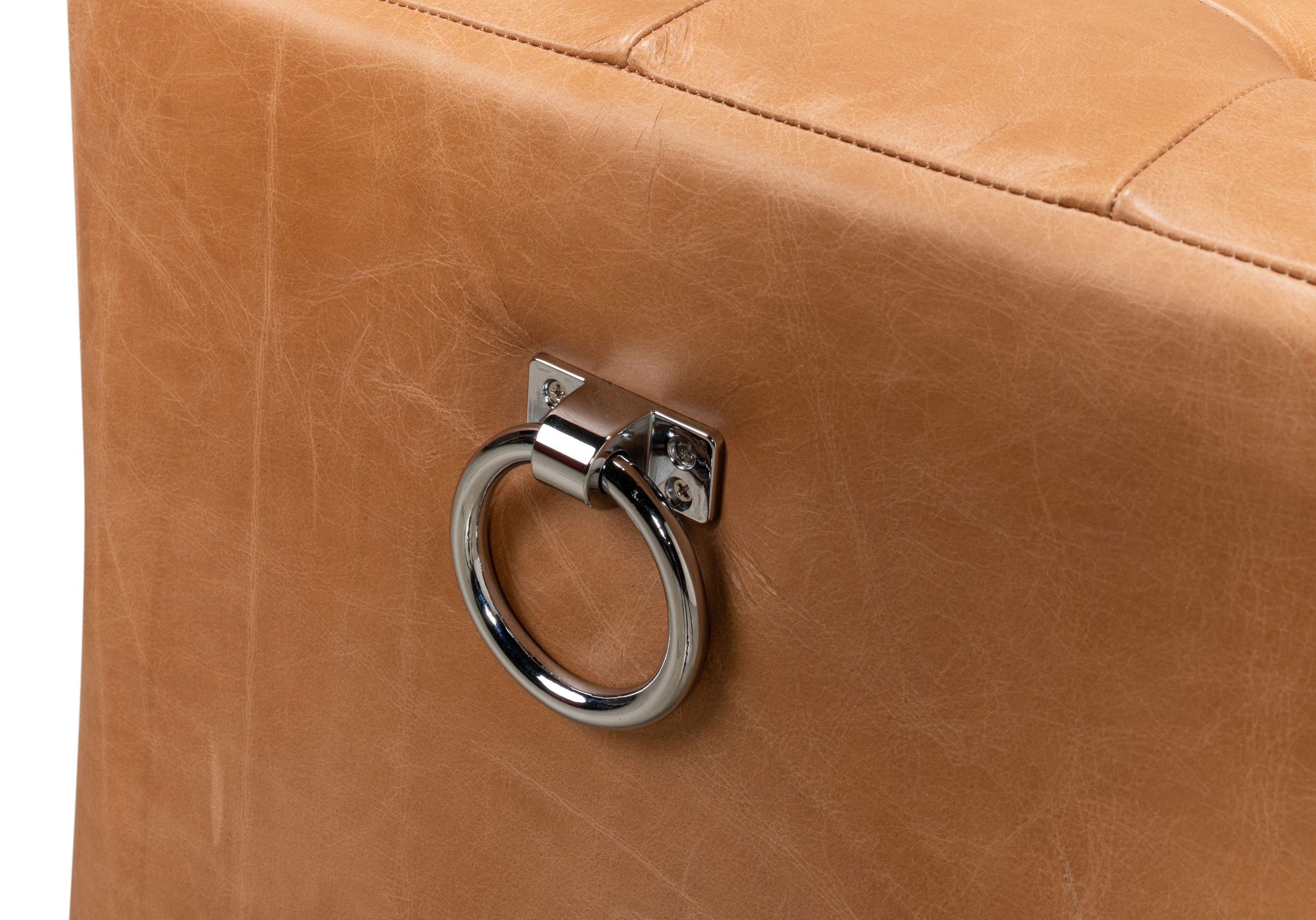 Beam Bench Tufted Leather large image 