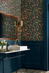 Primrose Rose & Navy Peel & Stick Wallpaper thumbnail 1