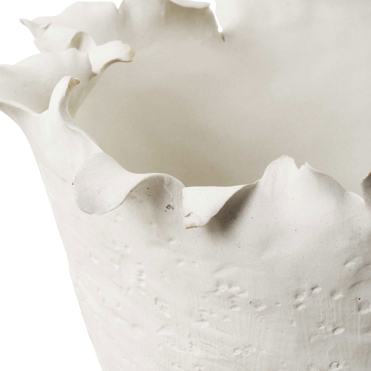 Blossom Tall Off-white Bowl, Decorative Tray by Uttermost, 14" width x 10" height x 14" depth View 4