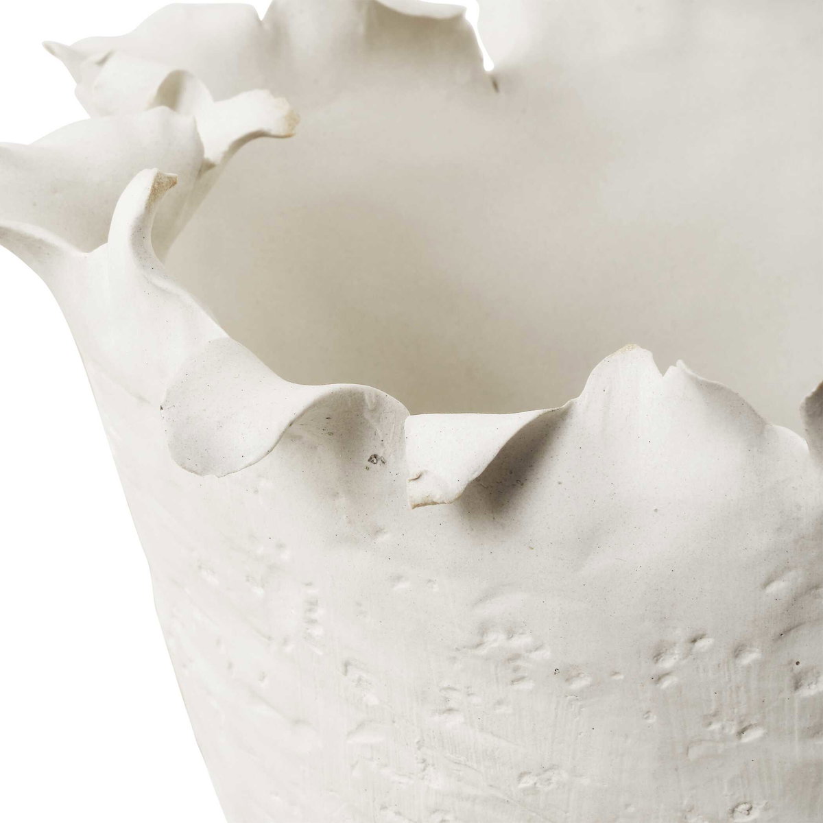 Blossom Tall Off-white Bowl, Decorative Tray by Uttermost, 14" width x 10" height x 14" depth View 4