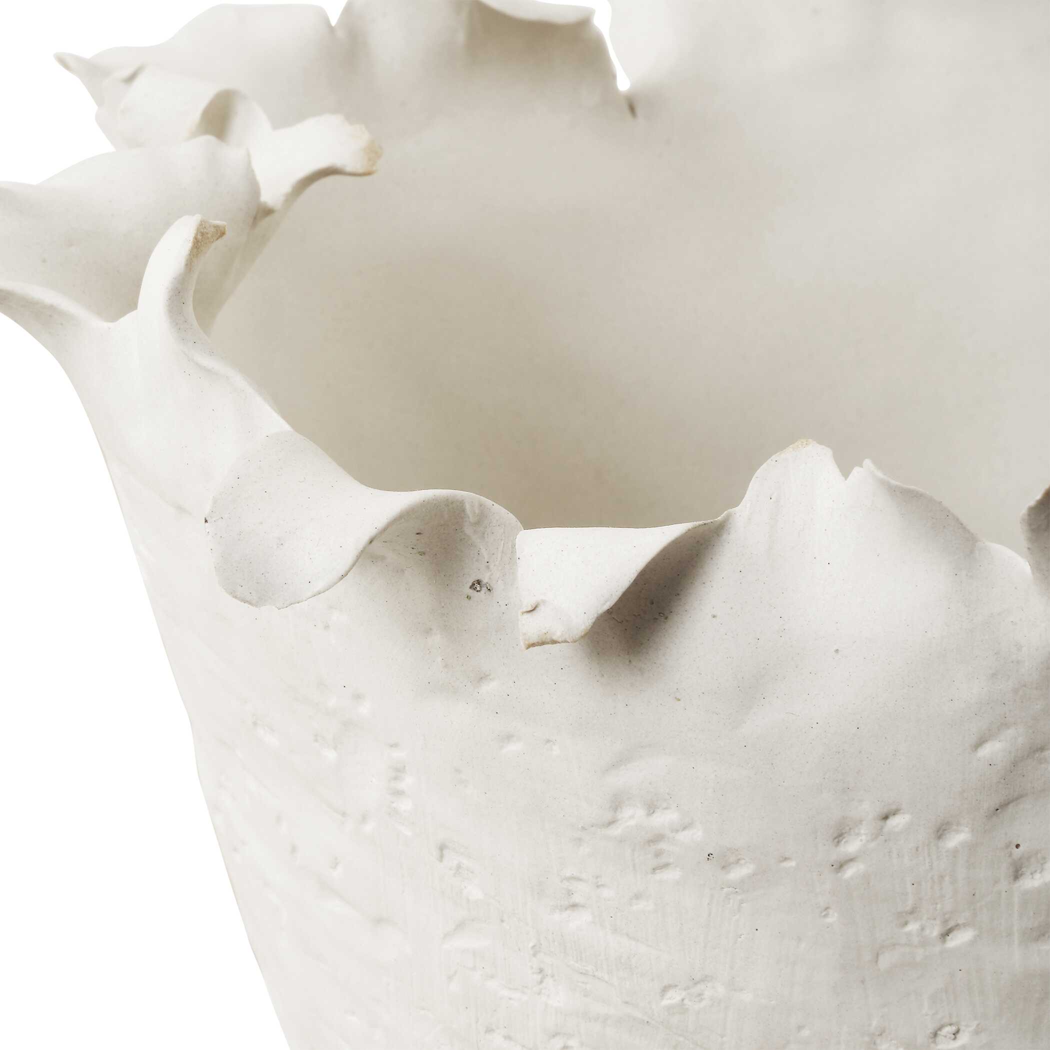 Blossom Tall Off-white Bowl, Decorative by Uttermost, 14" width x 10" height x 14" depth View 4