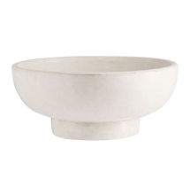 Online Designer Living Room Orion Handcrafted Terracotta Bowl, Small, White