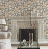 River Rock Slate Grey & Desert Brown Wallpaper, by York Wall, 33' length x 1'8.5" width x 0.02" depth thumbnail 2