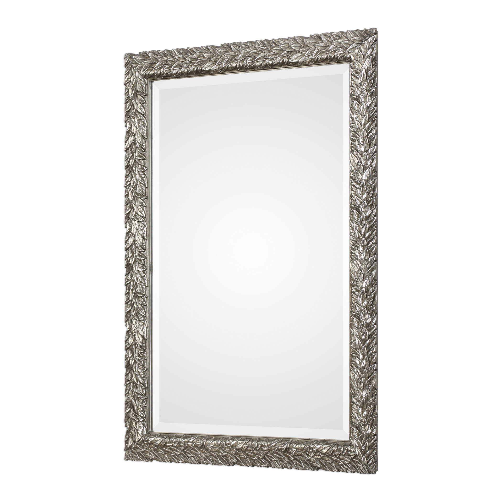 Evelina Silver Leaves Mirror large image 