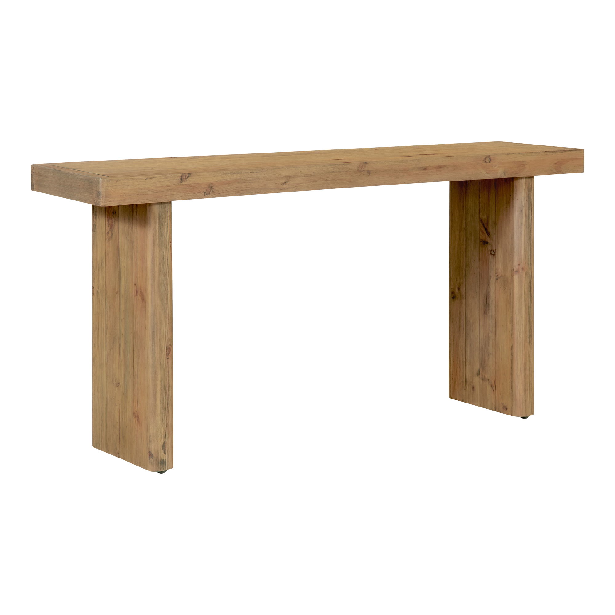 Monterey Console Table Rustic Blonde, by Moe's Home, 60" width x 30" height x 15.75" depth View 2