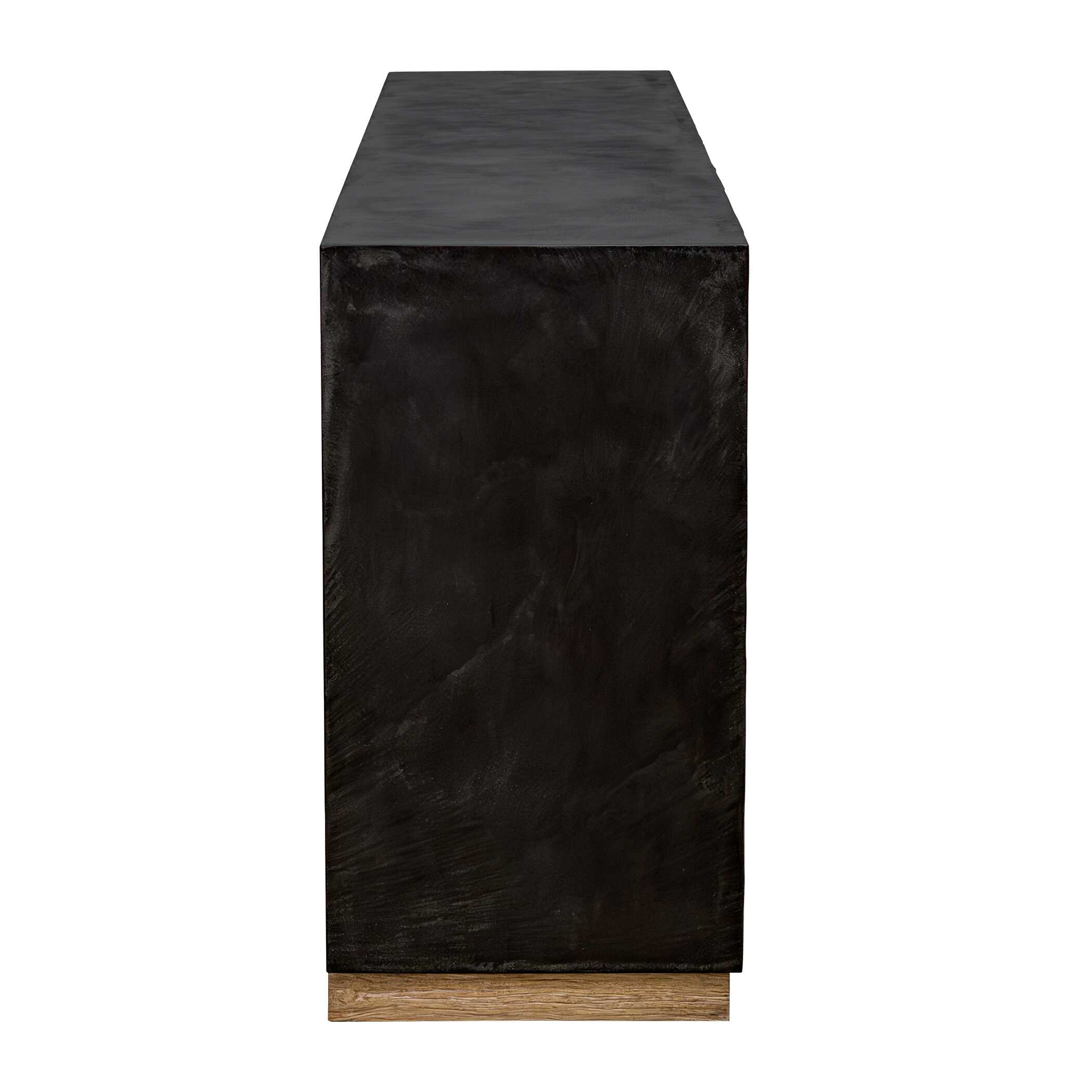 Kelvin 5 Door Wood Media Console, Furniture by Uttermost, 90.25" width x 34.25" height x 18" depth View 6