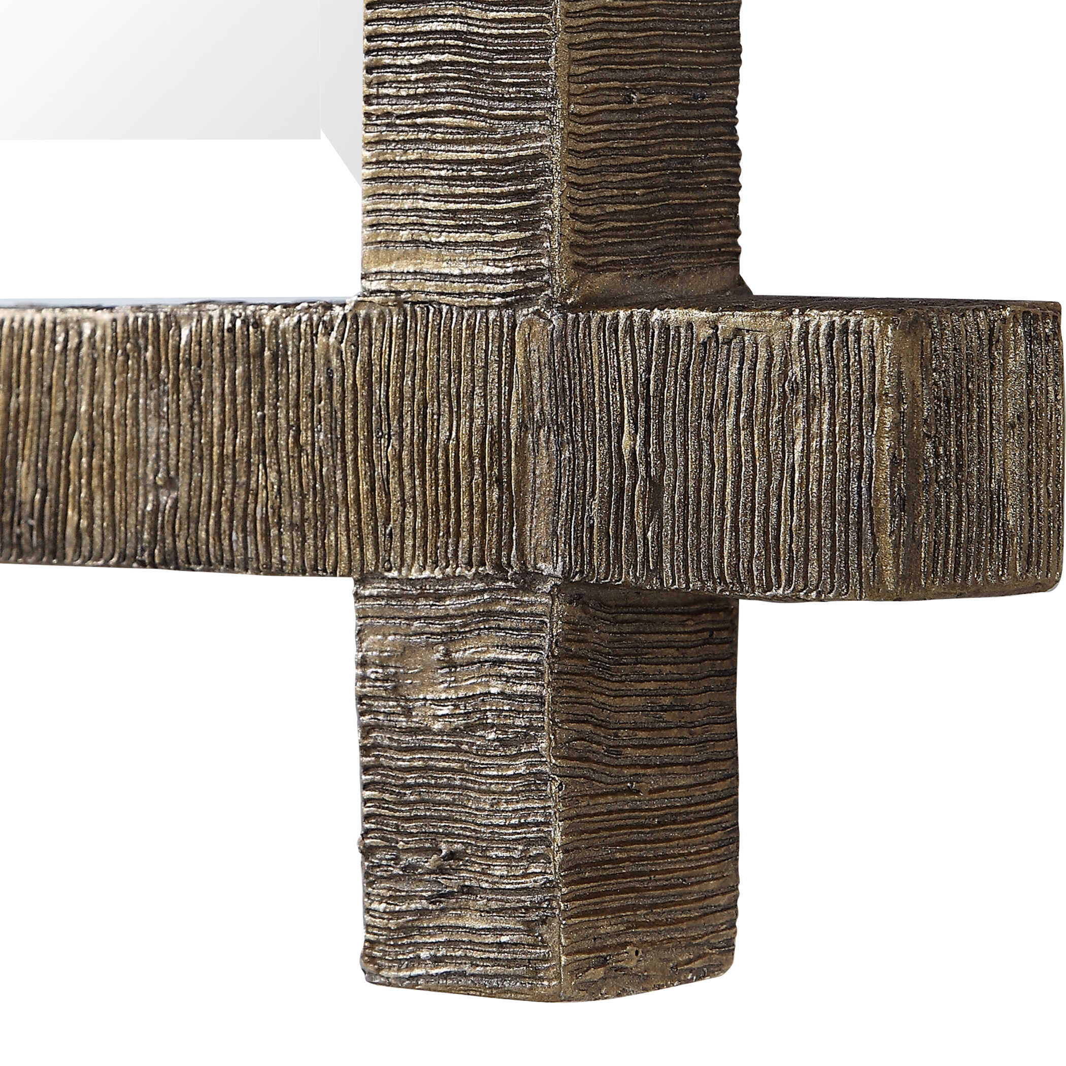 Abanu Gold Vanity Mirror, by Uttermost, 30" width x 39.75" height x 1.25" depth View 6