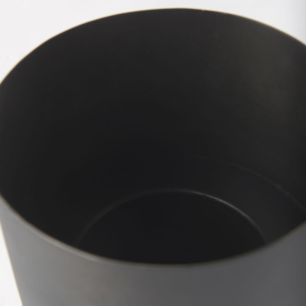 Juno 6.5H Medium Black Iron Vase, by Mercana, 8.5" length x 6" width x 6.5" height View 8
