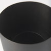 Juno 6.5H Medium Black Iron Vase, by Mercana, 8.5" length x 6" width x 6.5" height thumbnail 8
