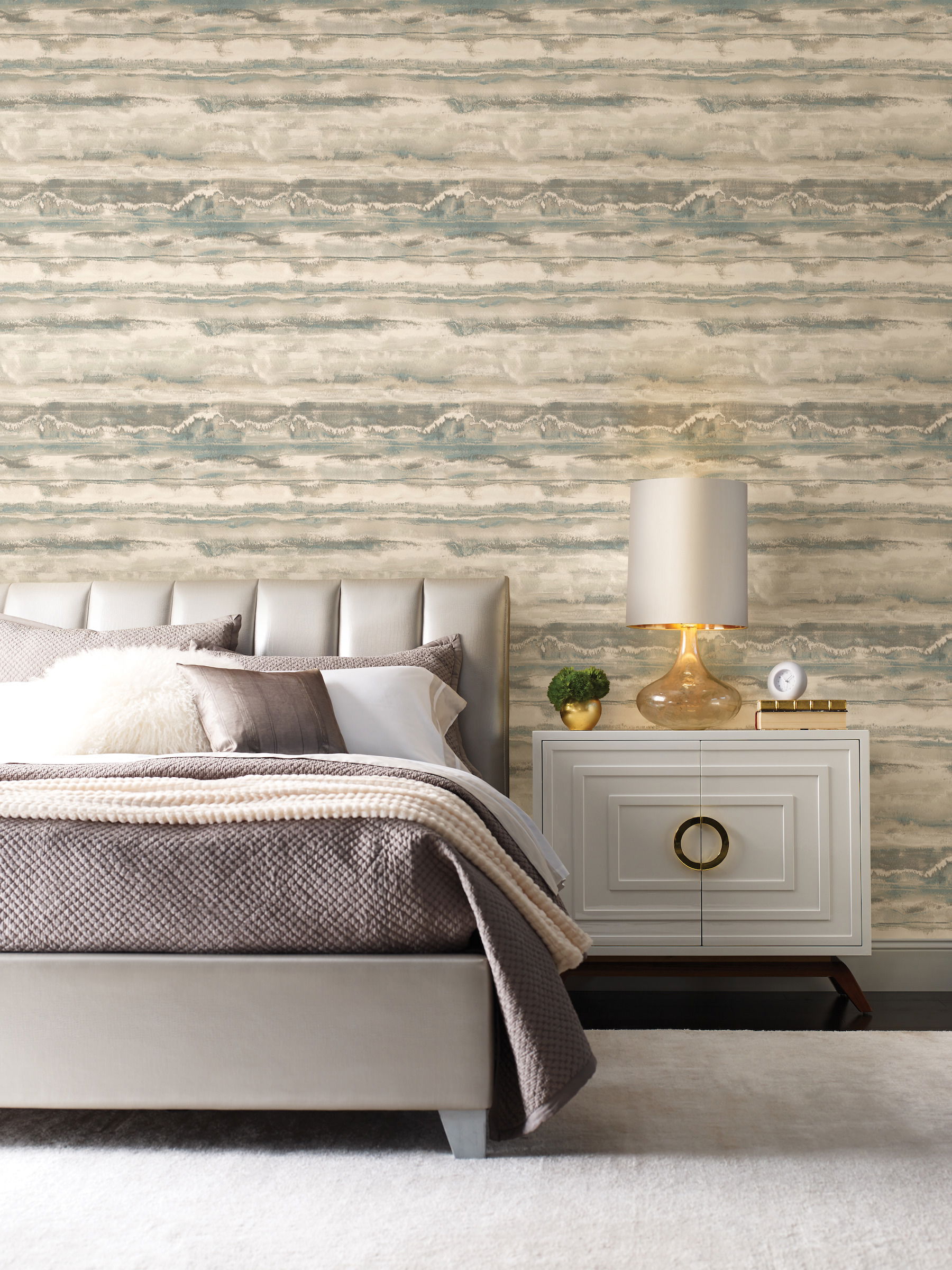 High Tide Taupe Wallpaper large image 