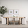 Sondra Oatmeal Performance Fabric Upholstered Club Dining Chair thumbnail 3