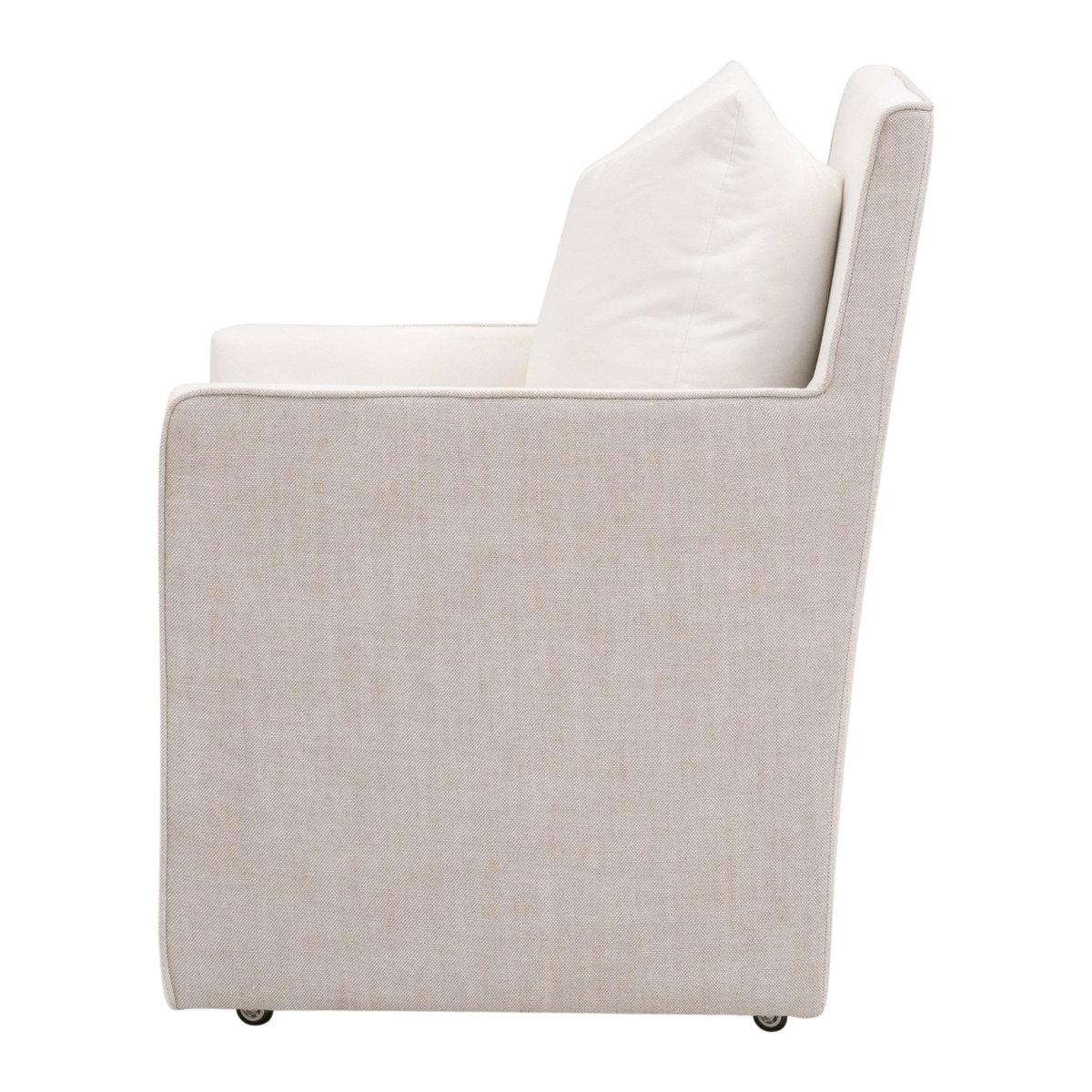 Harmony Arm Chair with Casters, Dining Chair by Essentials for Living, 24" width x 35.25" height x 28" depth View 3