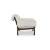 Cardero Lounge Chair Ivory, Accent Chair by Moe's Home, 44.5" width x 31.5" height x 39" depth thumbnail 3
