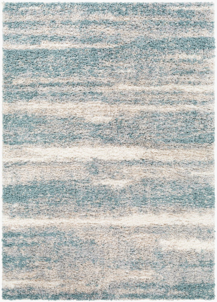 Lyra Shag Machine Woven Rug, by Surya, 7'2.61" length x 5'2.99" width