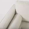Loretta  Cream Fabric Chair with Two Bolster Cushions, Accent Chair by Mercana, 40.75" length x 36.22" width x 33.86" height thumbnail 11