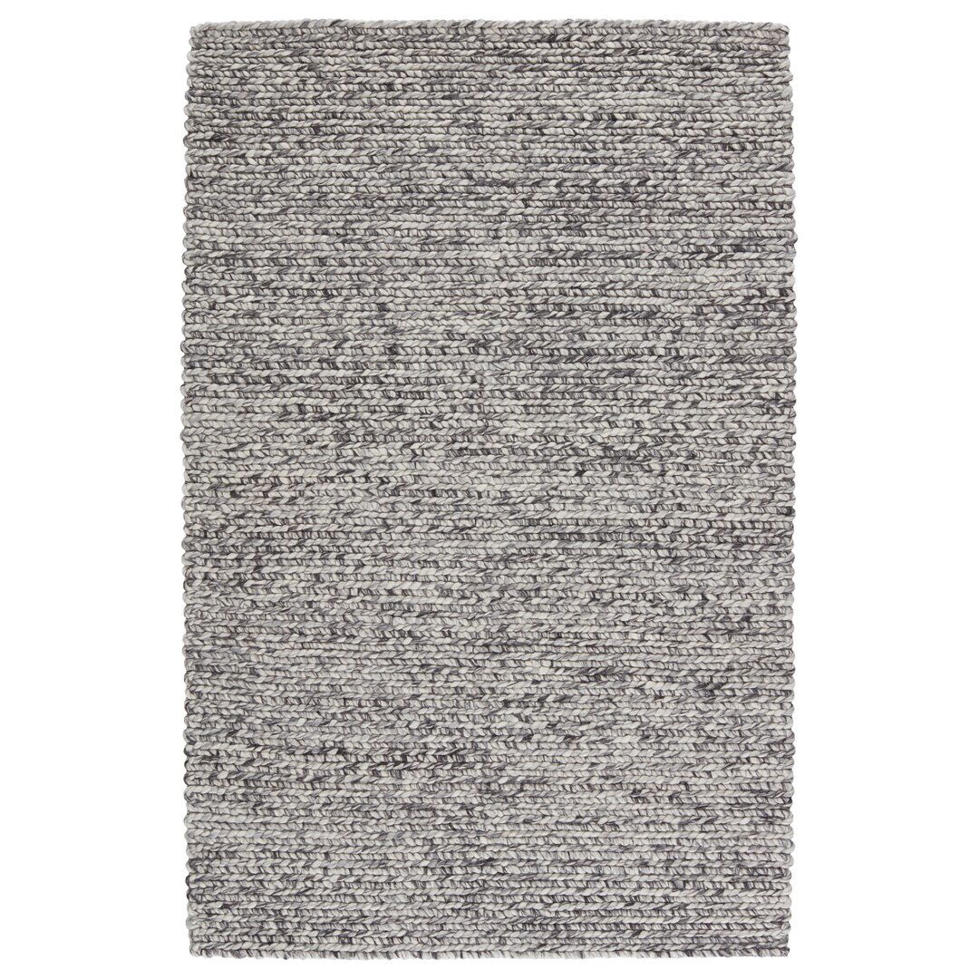 Scandinavia Dula Handwoven Wool Gray Area Rug large image 
