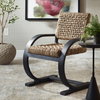 Rehema Black Dining Chair, by Uttermost, 24.5" width x 37.8" height x 25" depth thumbnail 2