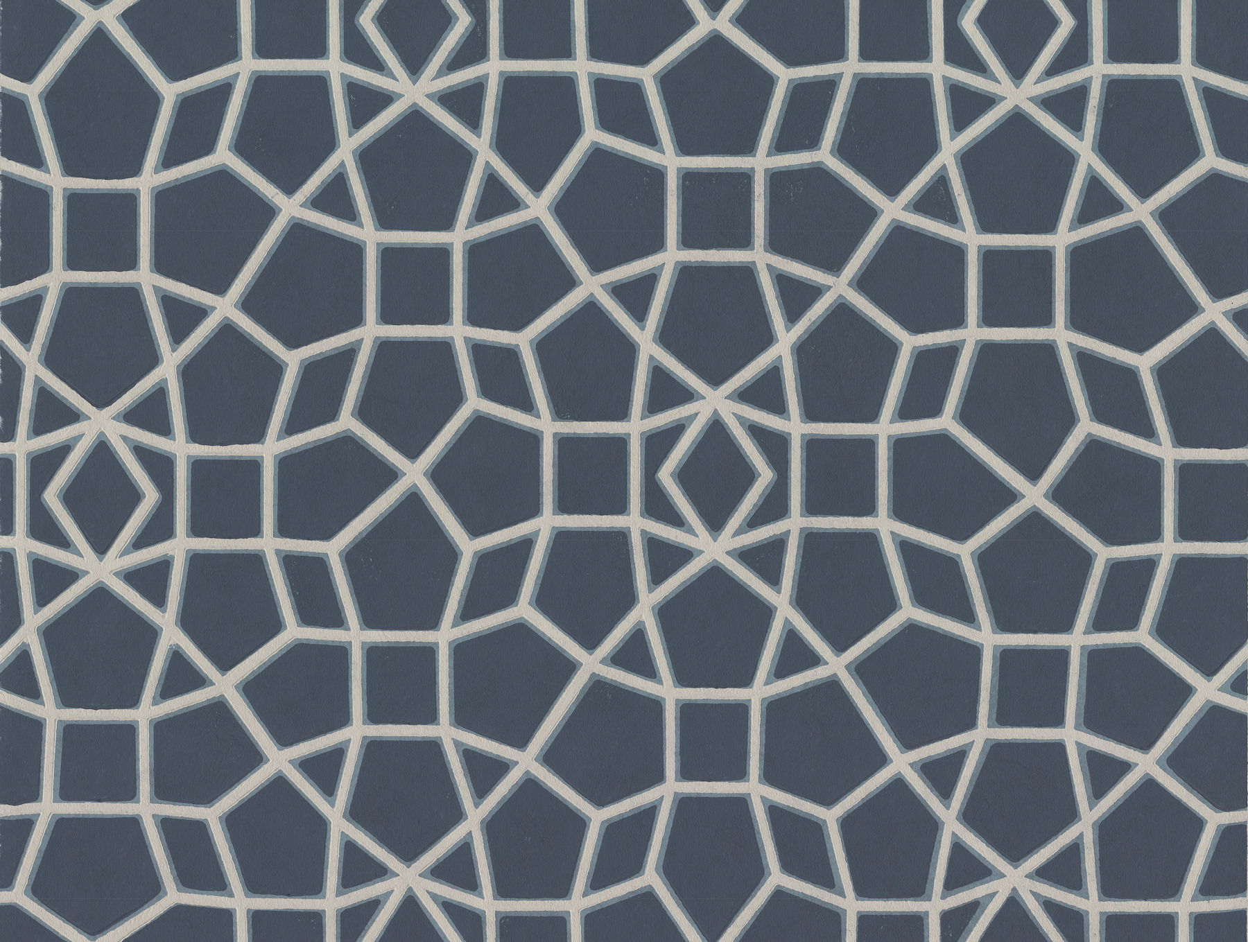 Sculptural Web Blue Wallpaper large image 