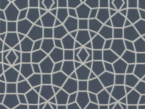 Sculptural Web Blue Wallpaper