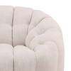 Rume Swivel Chair Cream, Accent Chair by Dovetail, 42.13" width x 30.71" height x 38.98" depth thumbnail 6