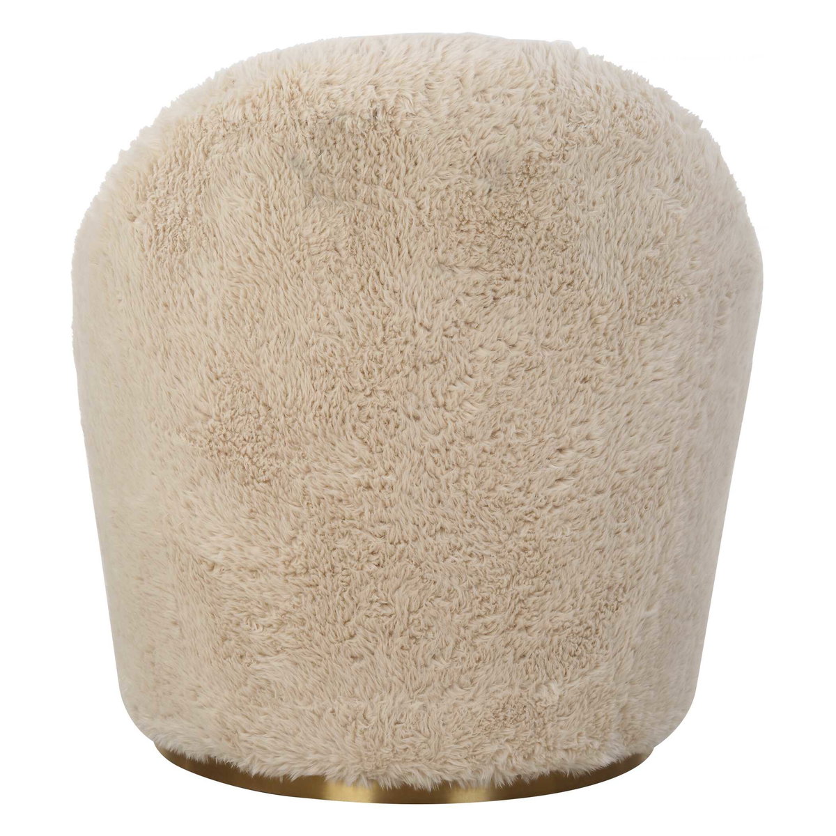 Crue Sheepskin Swivel Chair, Accent Chair by Uttermost, 30.5" width x 33" height x 32" depth View 7