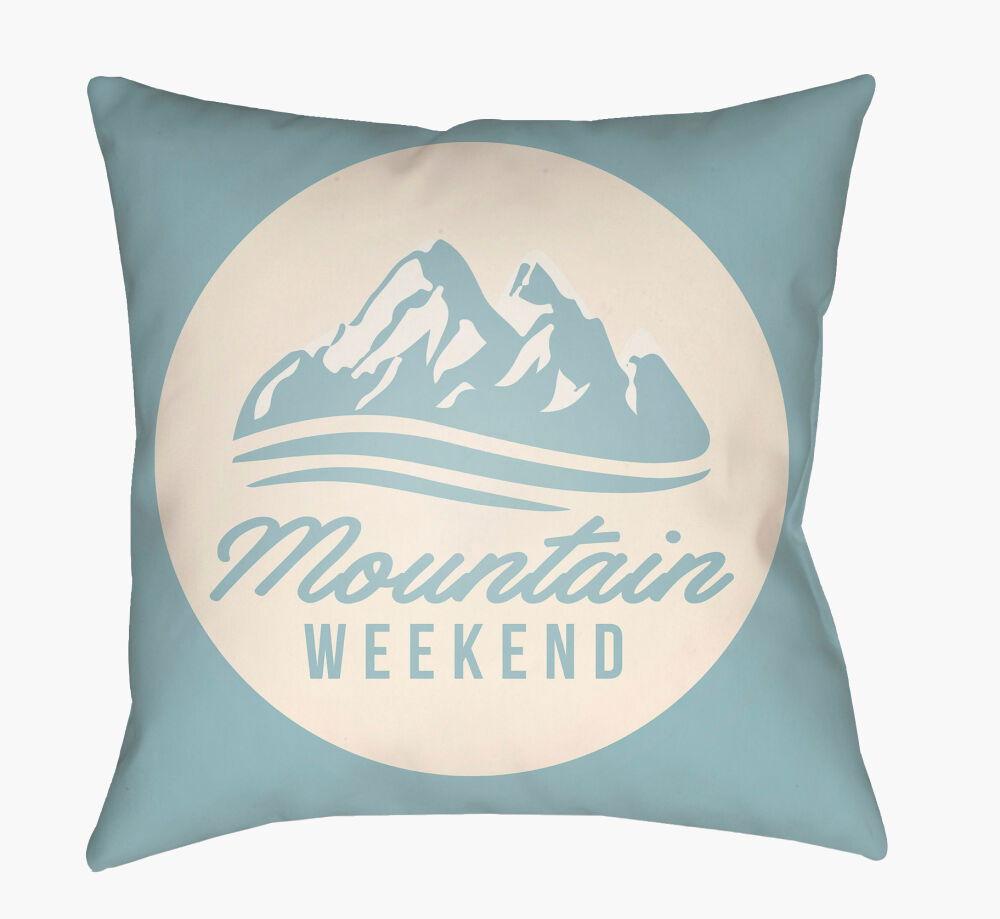 Lodge Cabin Floor Pillow, Decorative Pillow by Surya, 26" length x 26" width