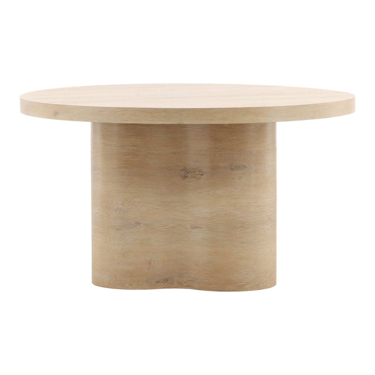 Kyrell Dining Table Light Natural 54', by Dovetail, 54" width x 30" height x 54" diameter x 54" depth View 2