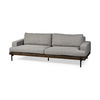 Colburne II 95' Gray Upholstered Three Seater Sofa, Sofas & Sectional by Mercana, 95.28" length x 41.34" width x 27.95" height thumbnail 1