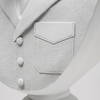 Mozart 22.5H White Painted Resin Deer In A Suit Bust, Decorative Object by Mercana, 8.27" length x 6.89" width x 23.23" height thumbnail 7