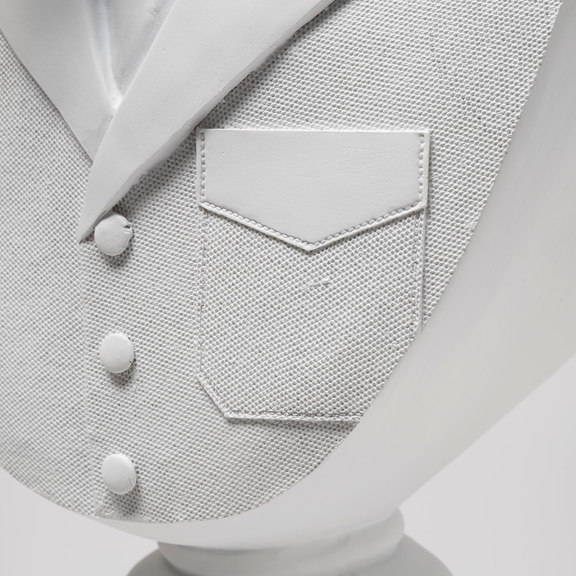 Mozart 8L x 6W White Resin Deer In A Suit, Decorative Object by Mercana, 8.27" length x 6.89" width x 23.23" height View 7