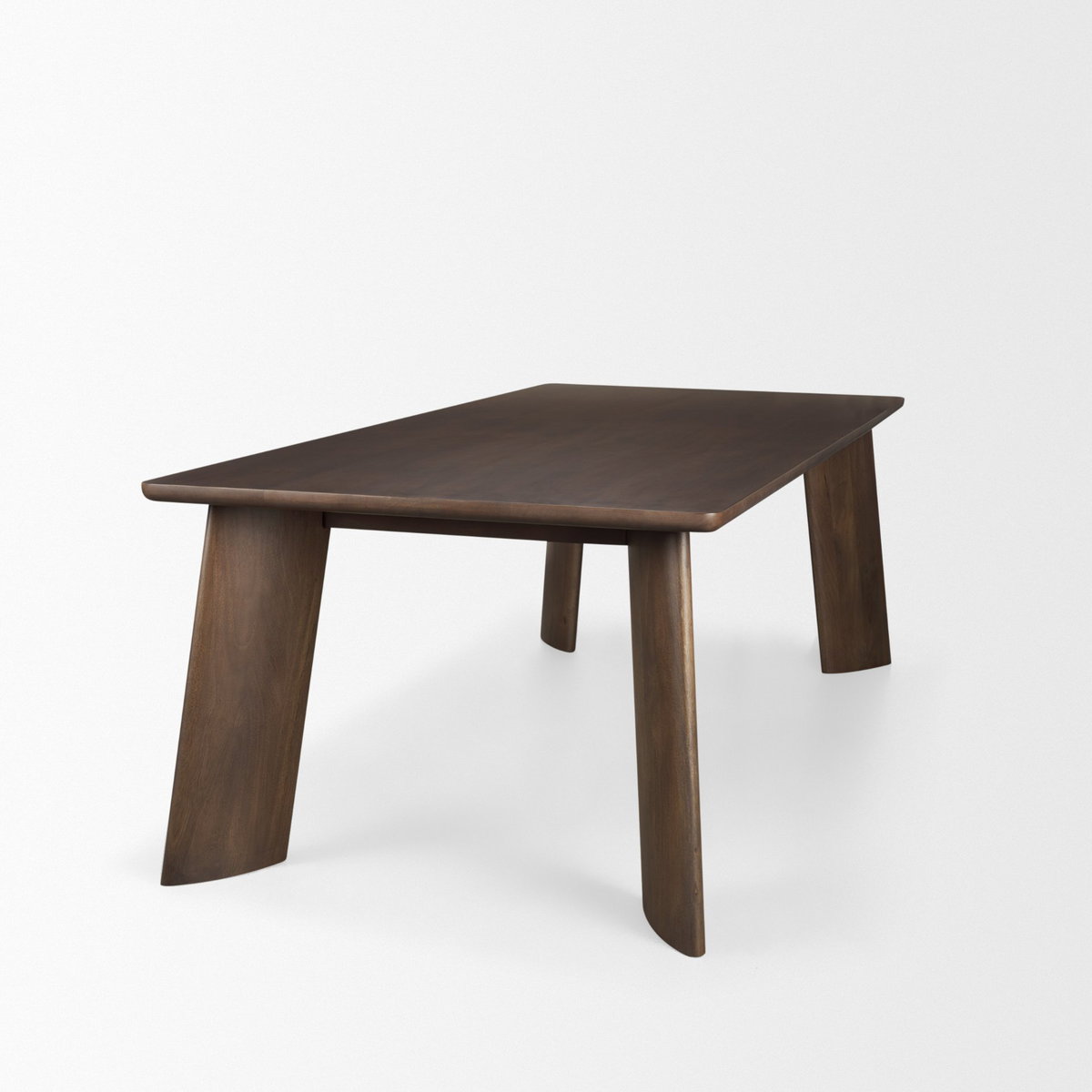 Jonan 94'L x 42'W Rectangular Dining Table | Dark Brown Wood | Seats 8, by Mercana, 94" length x 42" width x 30" height View 6