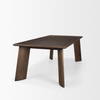 Jonan 94'L x 42'W Rectangular Dining Table | Dark Brown Wood | Seats 8, by Mercana, 94" length x 42" width x 30" height thumbnail 6