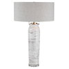 Lenta White Table Lamp, by Uttermost, 1'7" width x 2'6.25" height x 1'7" depth thumbnail 1