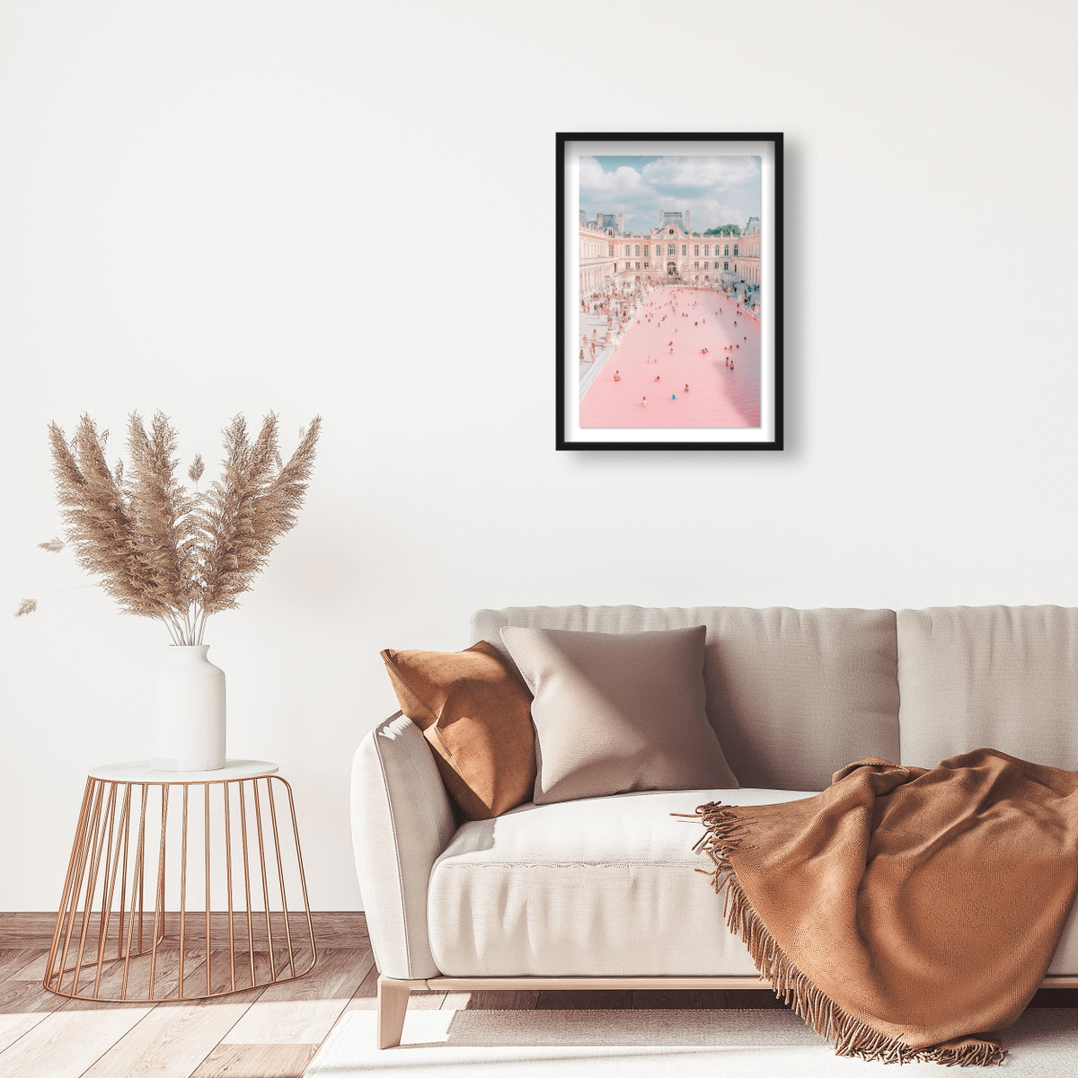 Pink Pool (No Embellishment), Art by Oliver Gal,  24x36 View 3