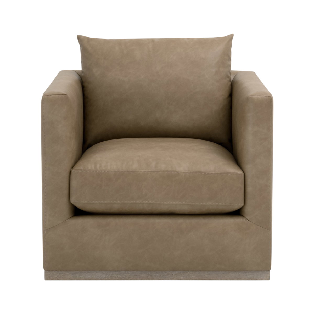 Siena Plinth Base Swivel Club Chair, Accent Chair by Essentials for Living, 33" width x 35" height x 35" depth View 1