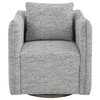 Corben Blue Swivel Chair, Accent Chair by Uttermost, 30" width x 30" height x 30" depth thumbnail 1