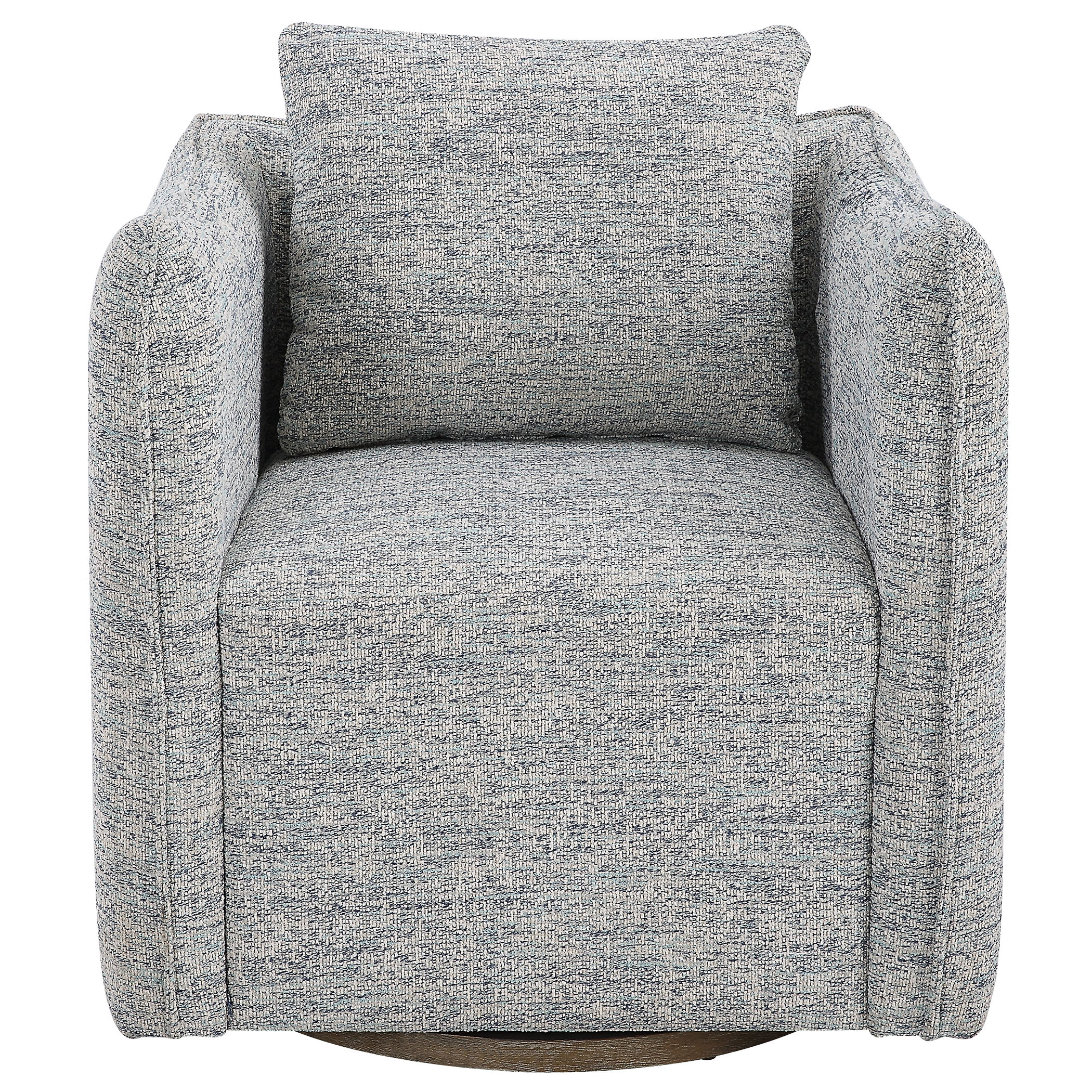 Corben Blue Swivel Chair large image 