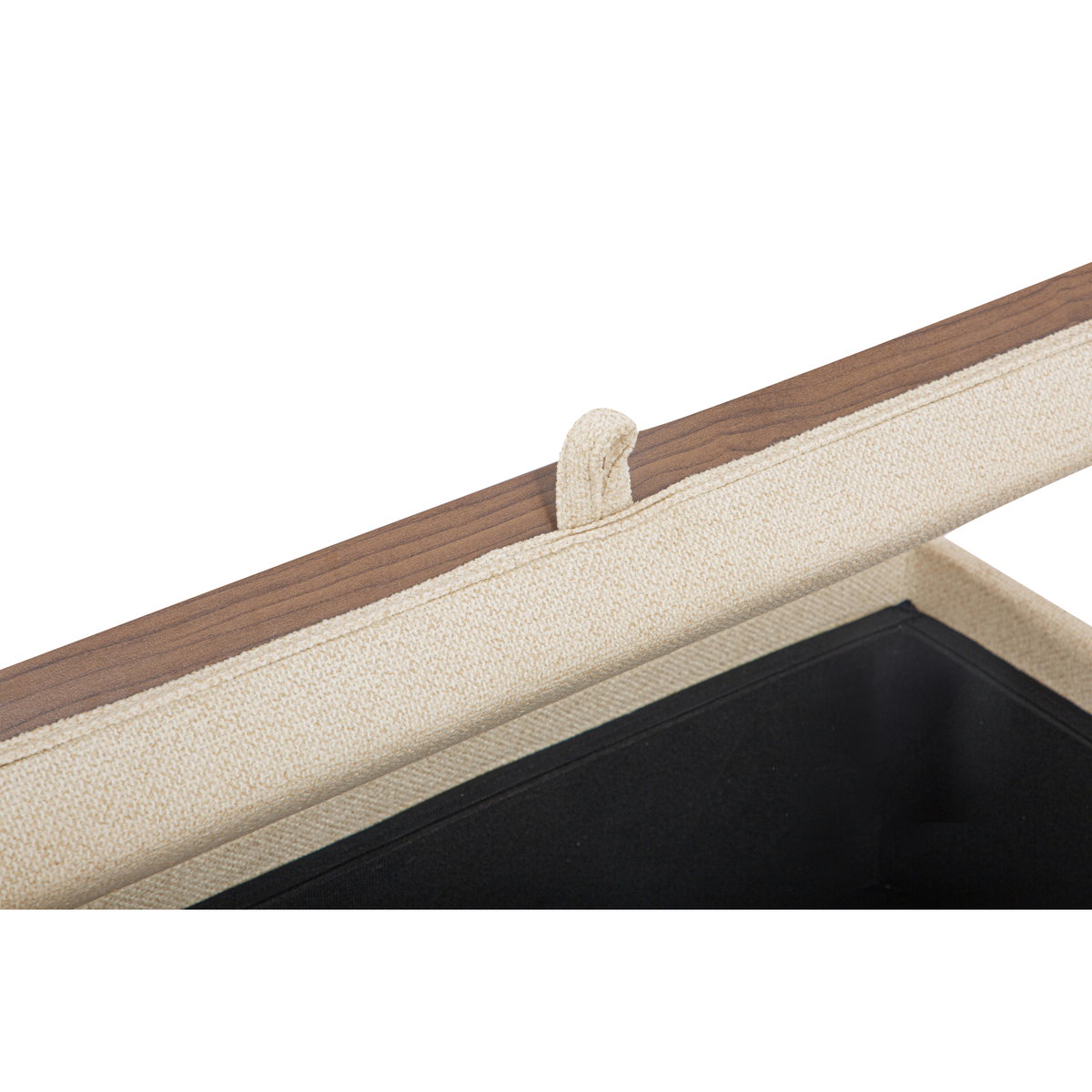 Montana Storage Ottoman Flecked Oat, by Moe's Home, 35.4" width x 13.4" height x 35.4" depth View 4