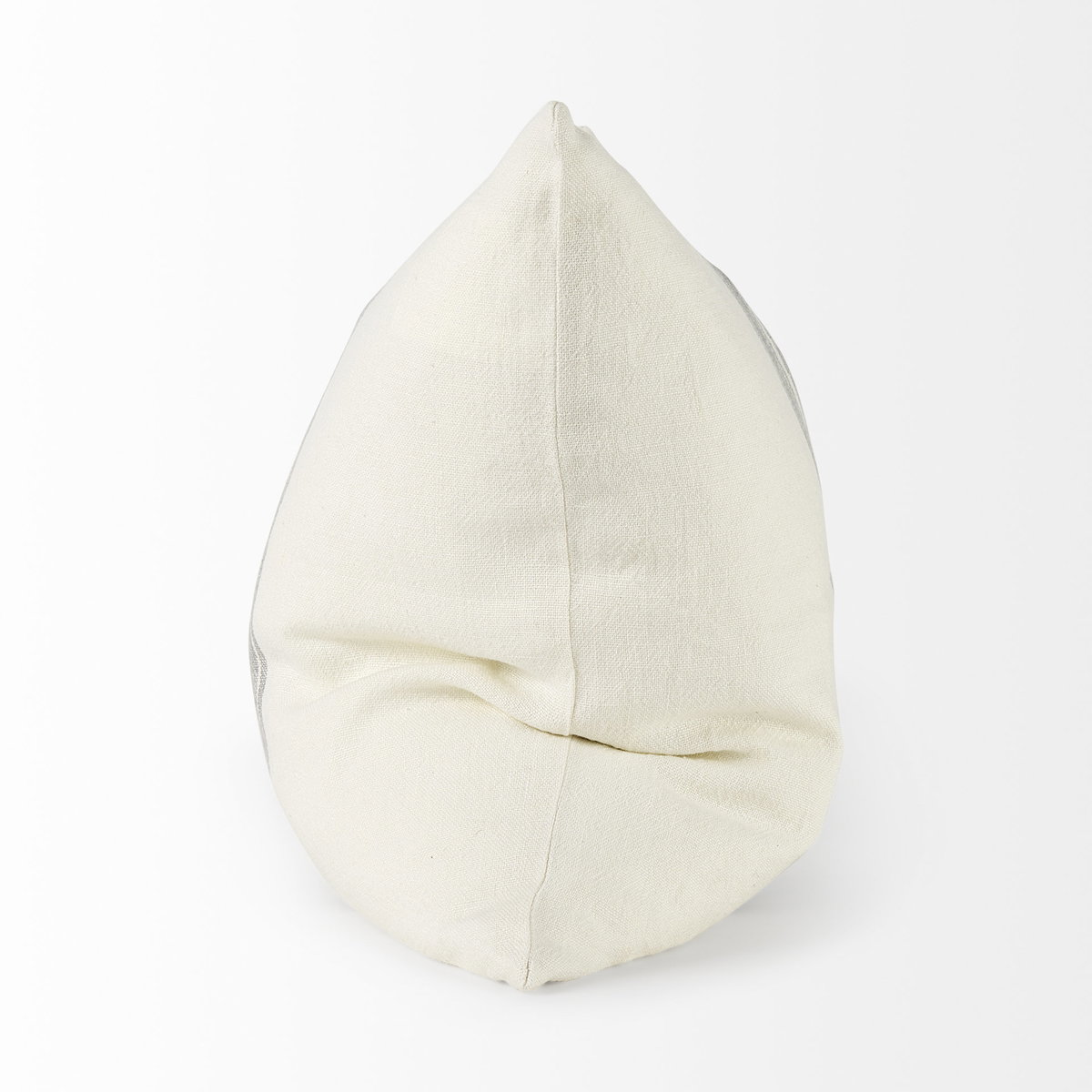 Patrice 22 x 22 Cream With Gray Stripes Decorative Pillow Cover, by Mercana, 22" length x 22" width x 0.2" height View 4