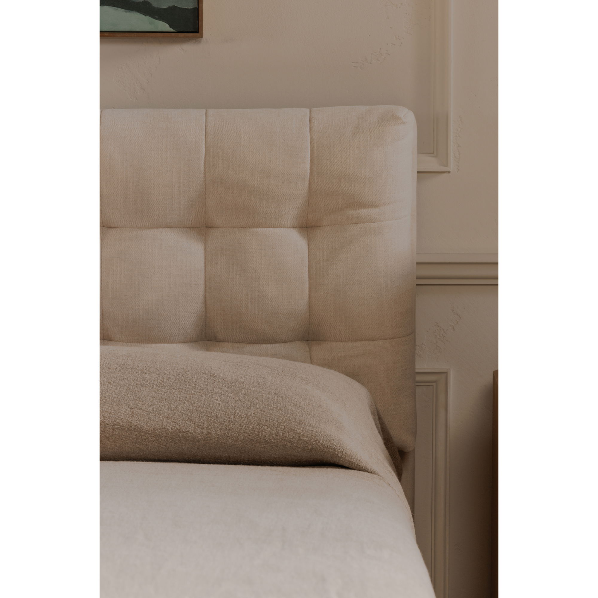 Sebastion Queen Storage Bed Cream large image 