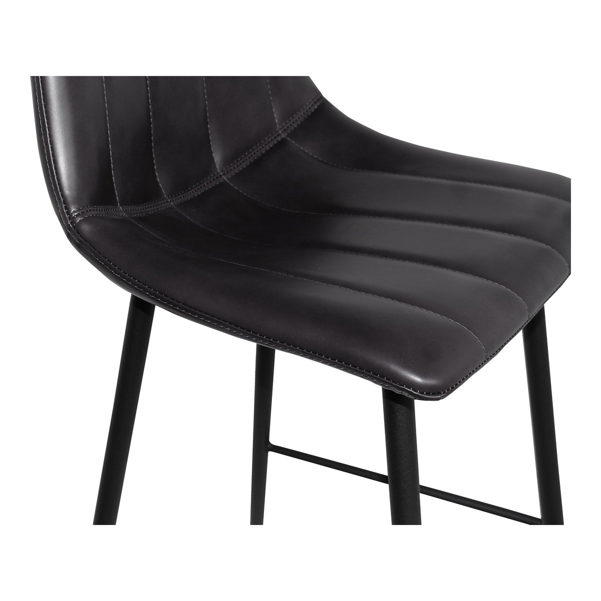 Alibi Counter Stool Matte Black - Set Of Two, Counter & Bar Stool by Moe's Home, 17.7" width x 37" height x 20" depth View 8