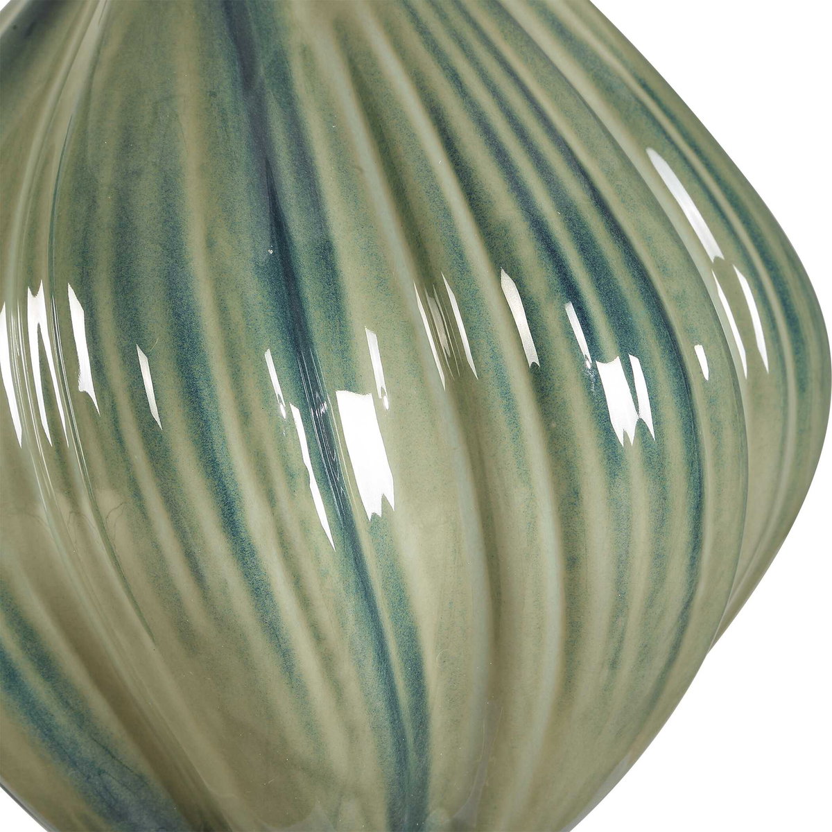 Tausha Green Table Lamp, by Uttermost, 18" width x 25.5" height x 18" depth View 6