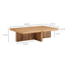 Folke Rectangular Coffee Table Natural, by Moe's Home, 50" width x 13.5" height x 31" depth thumbnail 9